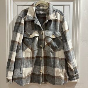 Blank NYC Plaid Jacket - Size Medium